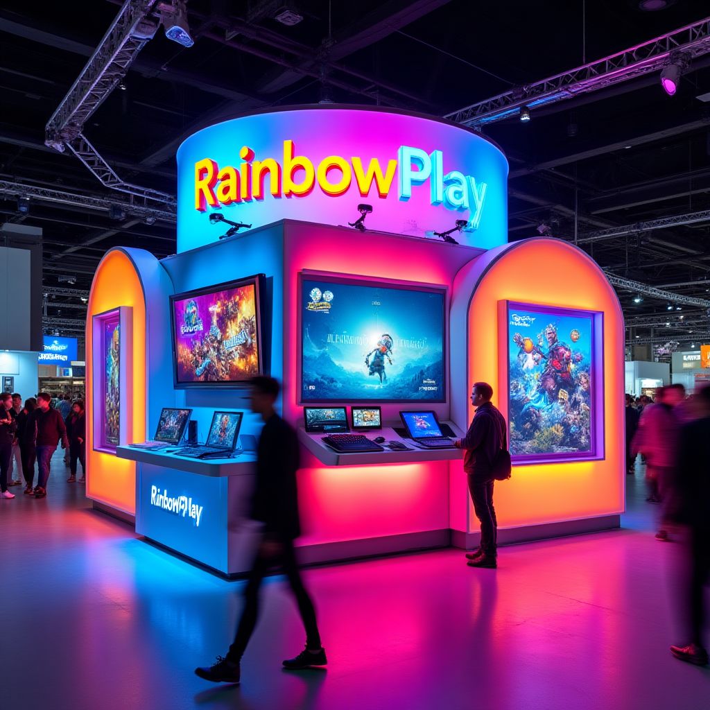 RainbowPlay team at PAX Australia booth